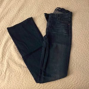 7 for all mankind mid rise bootcut jeans, size 24